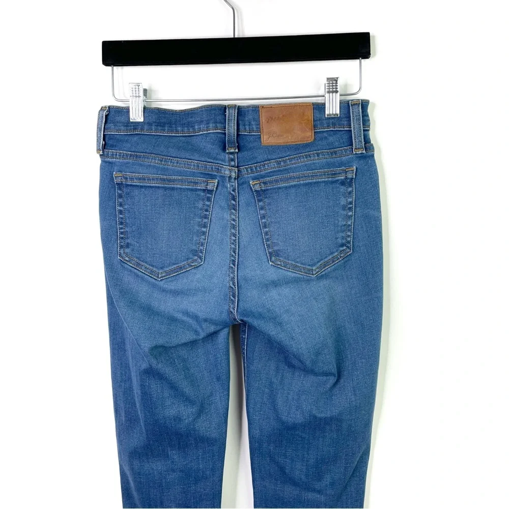 J. Crew Matchstick Jeans Midrise Medium Wash Stretch Womens Style E0070 Size 25 - Picture 10 of 12